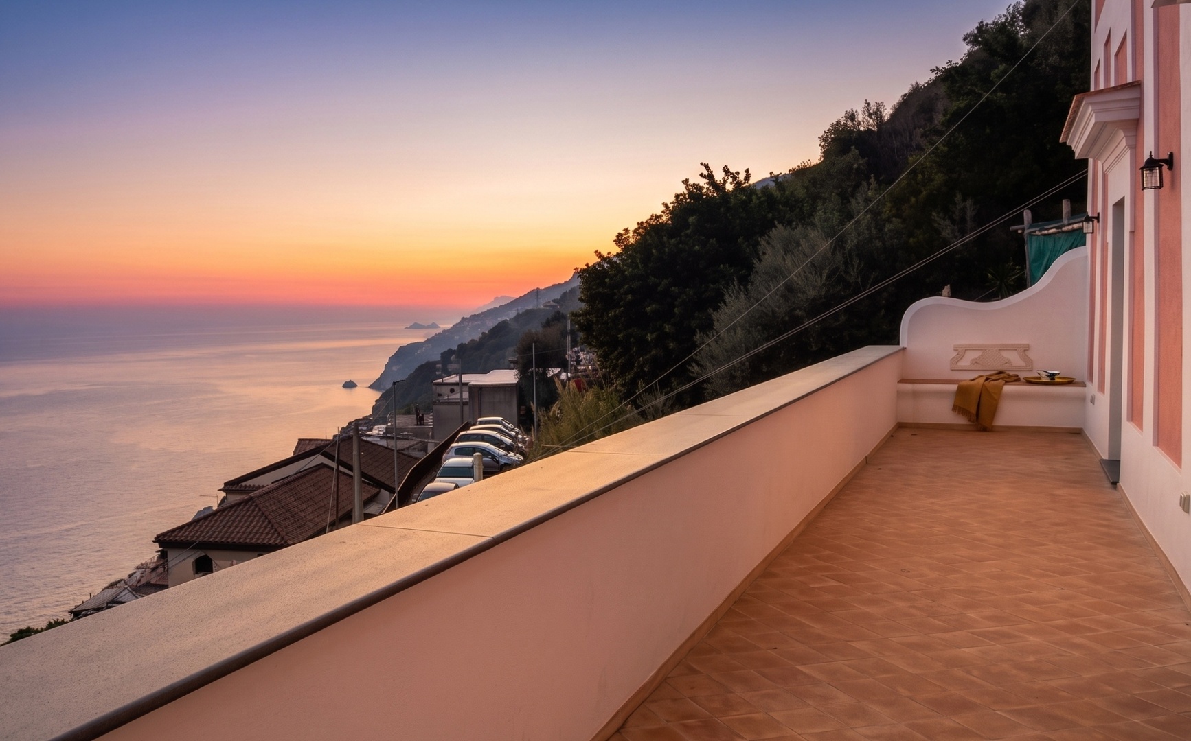 Villa terrace with sea view